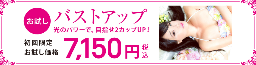 お試しバストアップ 初回限定お試し価格 税込7,150円